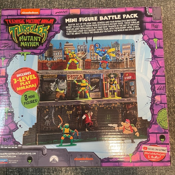 Teenage Mutant Ninja Turtles: Mutant Mayhem Mini Figure Battle Pack (8 figures) - Picture 4 of 6